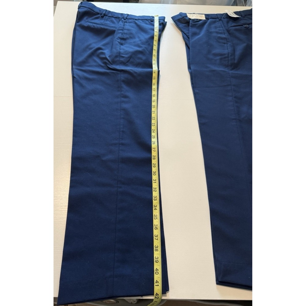 2 NWT Defense Logistics Agency Men Army Blue Dress Trousers Pants 32R Classic - Picture 2 of 8